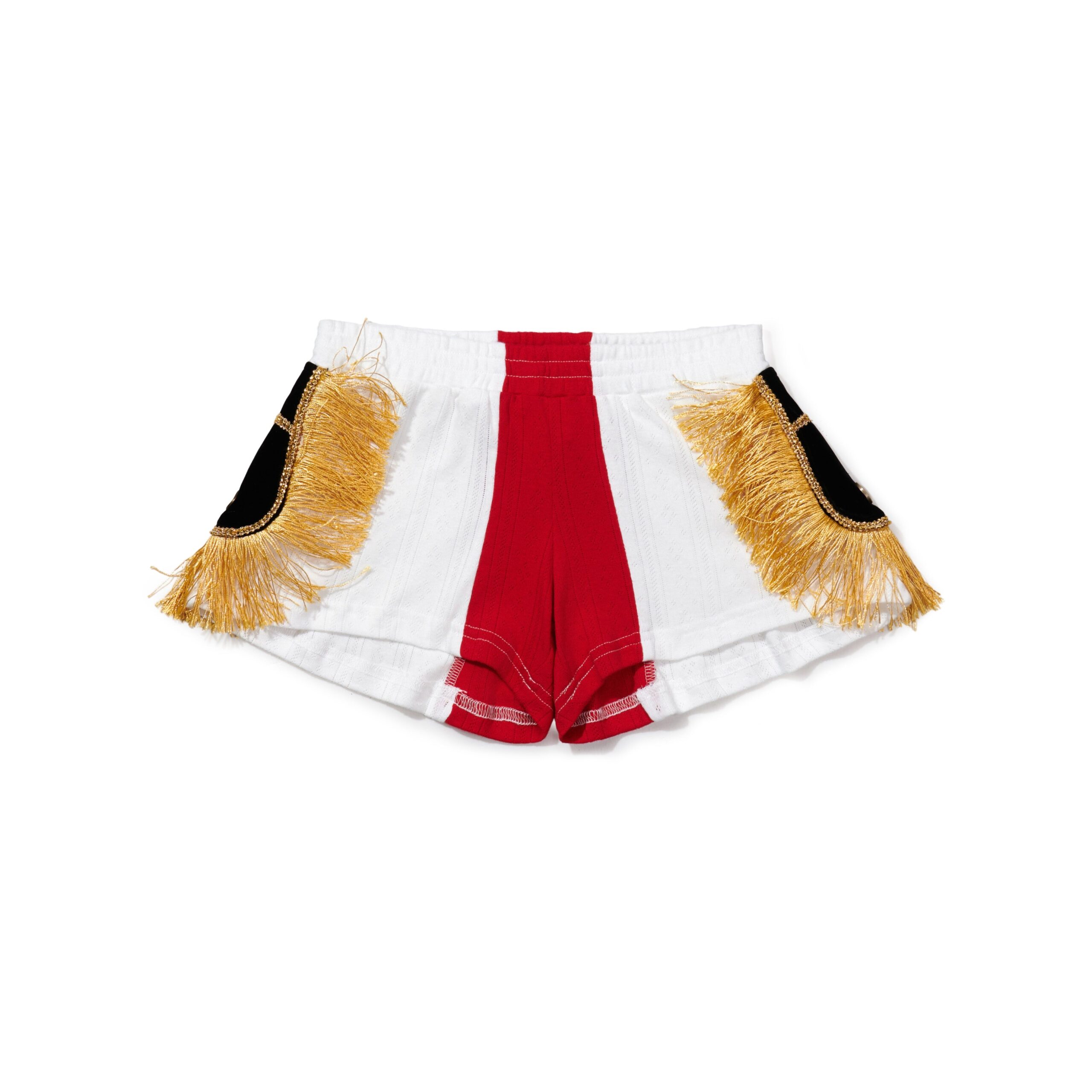 Epaulette Womens Shorts White Epaulette Women's Shorts White - streetwear shorts with epaulette detail