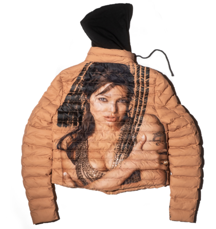 Jolie Puffer Jacket - graphic print streetwear puffer jacket