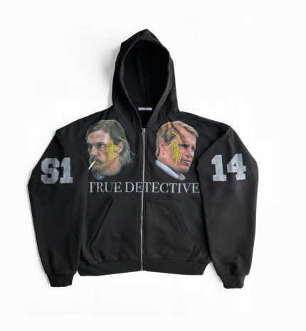 Detective Hoodie - noir-inspired graphic streetwear hoodie