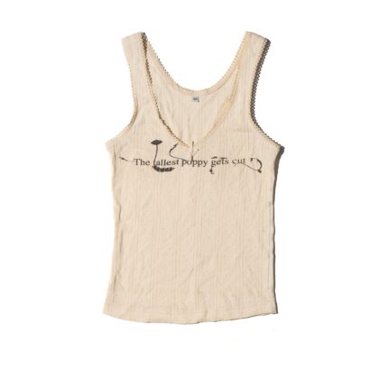 Tallest Poppy Pointelle Tank Top - open-knit graphic tank