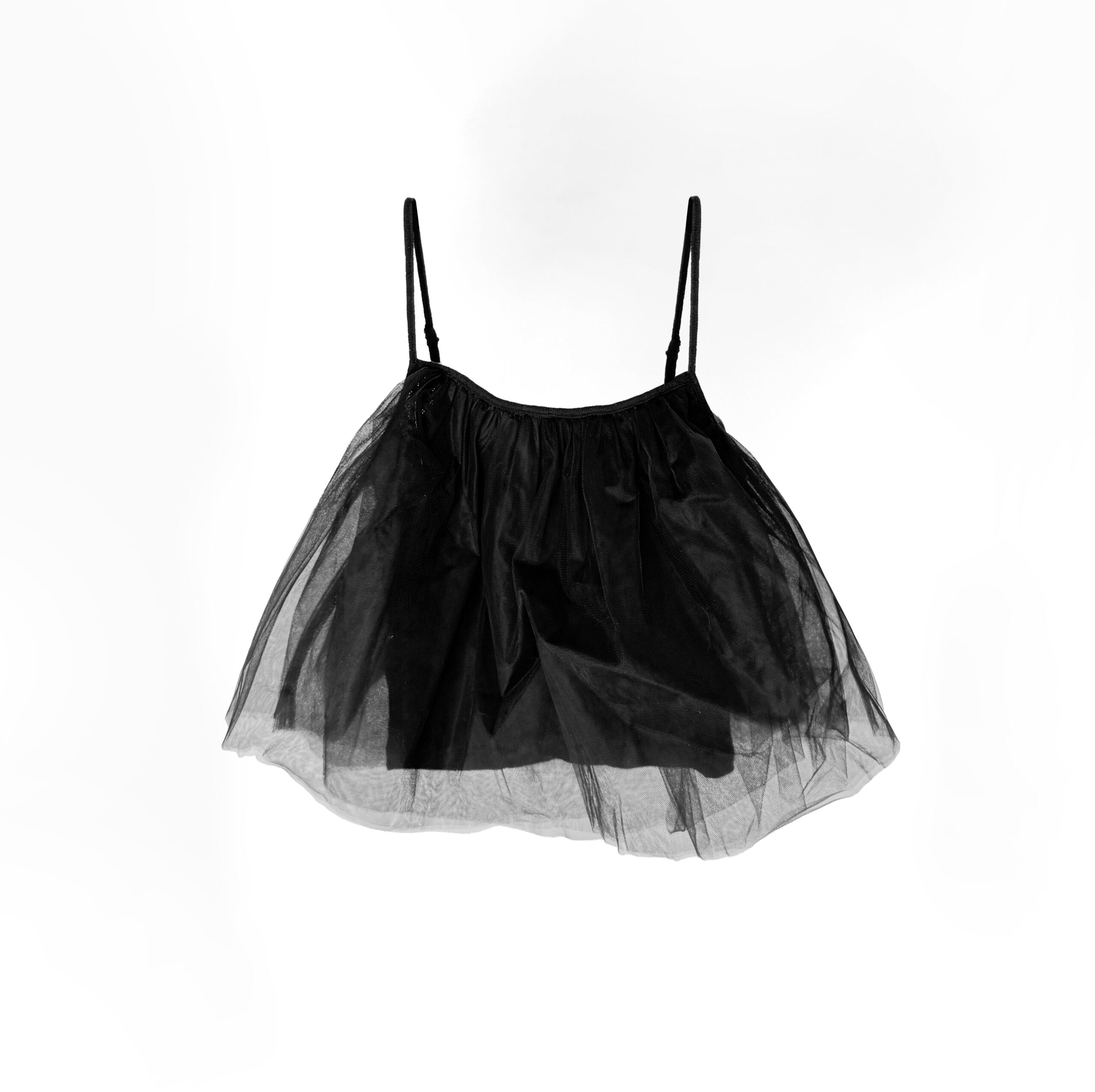 Tulle Tank Top Tulle Tank Top - sheer tulle overlay tank